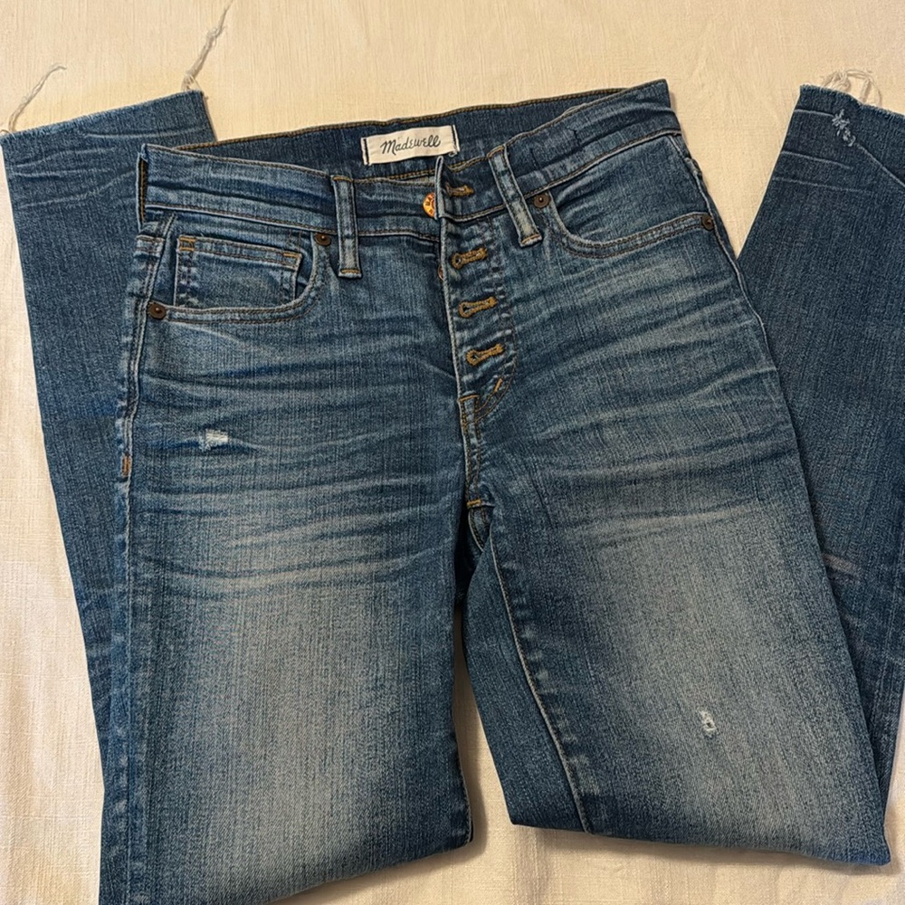 Madewell Skinny High Riser Button Down Jeans Size 24